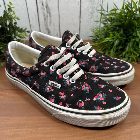 Vans Era Women's Ditsy Floral Lace Up Sneakers Size 9 - Picture 2 of 9